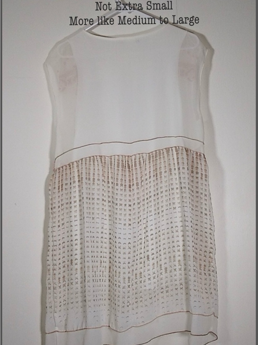 Anthropologie One September Calliope white embroidered boho dress XSP‎
Runs Big